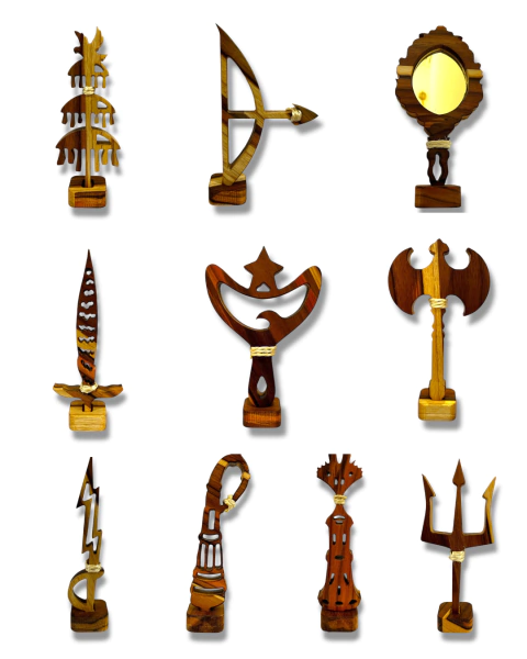 Monte seu Kit - Porta Guias Orixás - 20cm Alt - 5% OFF