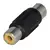 EMENDA JACK RCA PLASTICO TBLACK (De R$8 Por R$4)