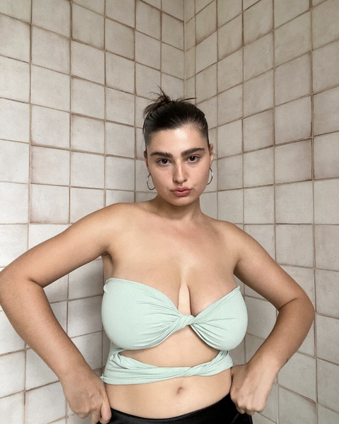 cropped analua verde pastel