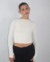 cropped hailey off de manga comprida - comprar online