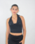 cropped hailey preto de manga comprida - sea soul
