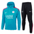 CONJUNTO MOLETOM PSG 2024 FECHADO C/ CAPUZ - AZUL TURQUESA