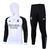 CONJUNTO MOLETOM REAL MADRID 2024 FECHADO C/ CAPUZ - BRANCO E PRETO