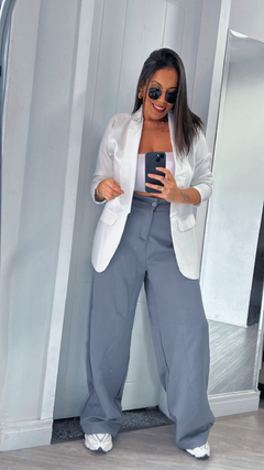 Pantalona Bia Cinza - Closet Dayane Cruz