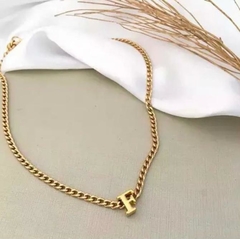 Colar Inicial Banho Ouro