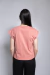 Camiseta muscle tee rosa com detalhe nos ombros
