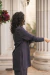 Blazer feminino liso chumbo com abertura lateral