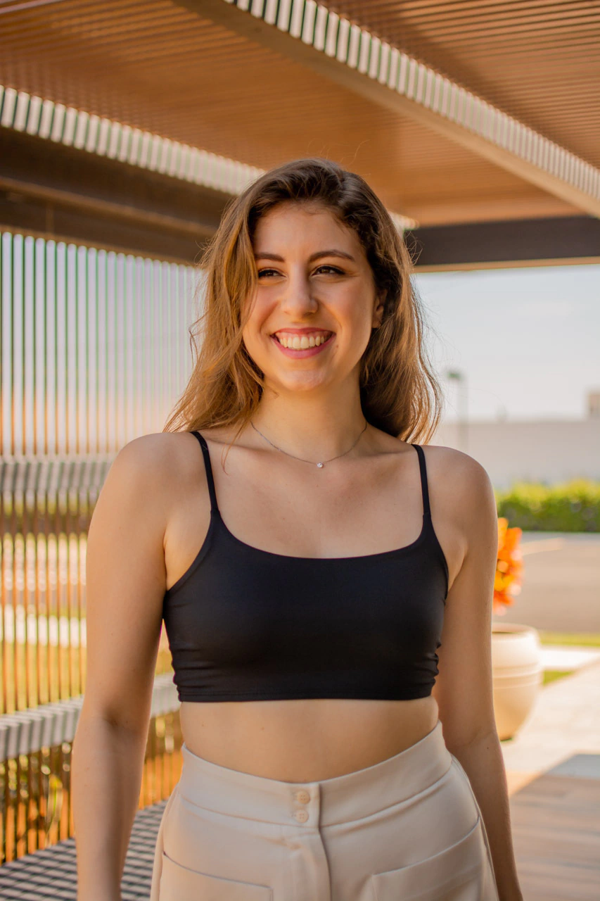 Top básico alça fina