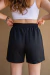 Shorts alfaiataria cintura alta bolso quadrado externo - loja online