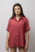 Camisa rosa unissex sem manga 