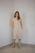 Vestido canelado sem mangas - comprar online