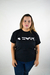 Camiseta preta com estampa black and white unissex