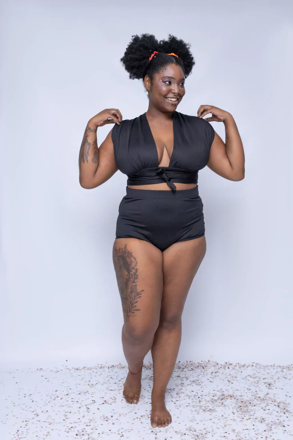 Hot pant cintura alta