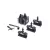 Conjunto de porta ferramentas de troca rápida de 100 x 100mm com 03 alojamentos