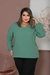 Blusa Manga longa bordada - Vivi Moda Plus Size