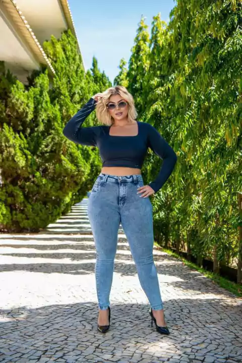 Calça Jeans Mamorizada Clara 10115
