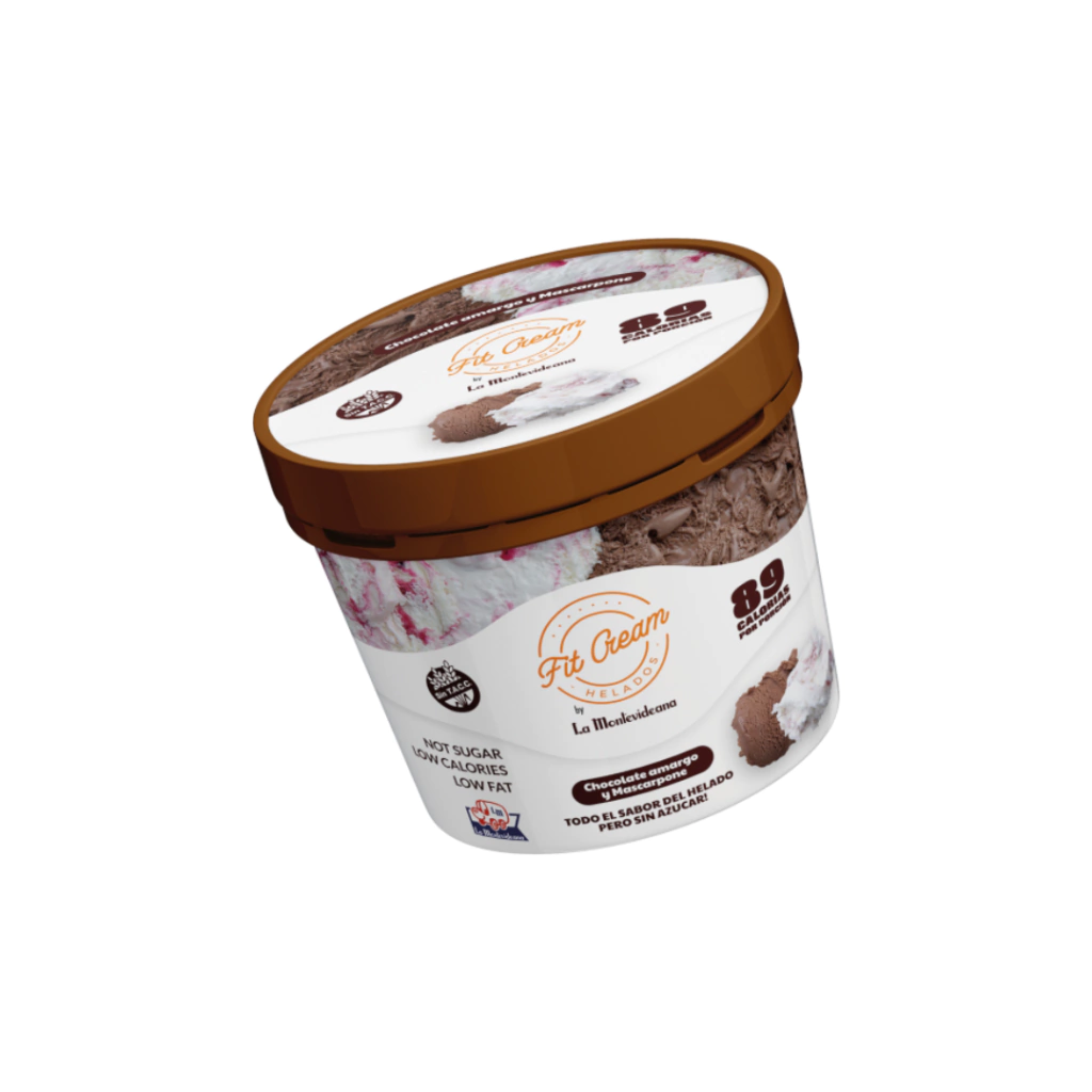 Chocolate y Mascarpone x210gr Helado Dietetico Sin azucar Sin Gluten