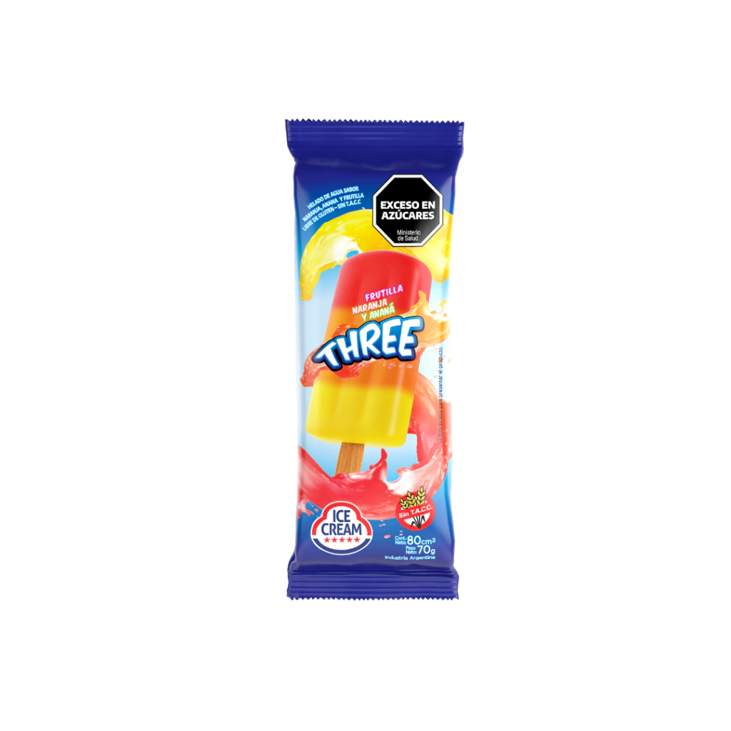 Palito De Agua Three SIN GLUTEN|Unidad o Caja x24u.|