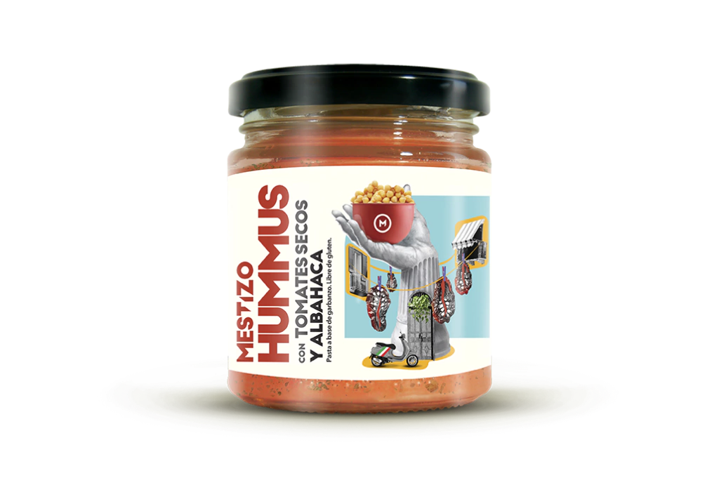 Hummus Tomates secos y albahaca X175GR