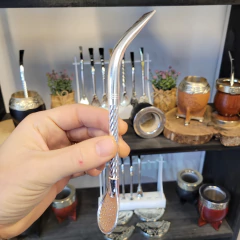 Bombilla de Alpaca Pico de Loro pico dorado - (copia)
