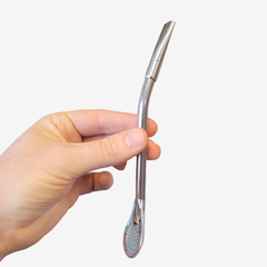 Bombilla de acero inoxidable pico de rey - comprar online