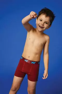 1087 - Bóxer Niños De Algodón Liso en internet