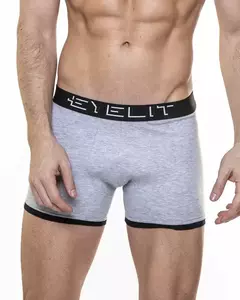 525 - Bóxer De Algodón Liso Pierna Corta Combinado - Nietasdemediasmil