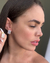 BRI95 - BRINCO QUADRADO CRAVEJADO FUSION CRISTAL - FOLHEADO A OURO 18k - comprar online