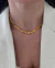 COL48- CHOKER MALHA TORCIDA- FOLHEADO A OURO 18k - comprar online