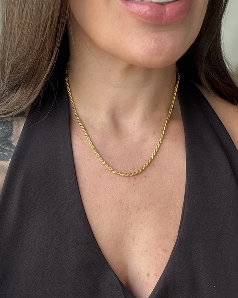 COL01 - COLAR COLAR CORDÃO BAIANO CLASIC - FOLHEADO A OURO 18k - comprar online