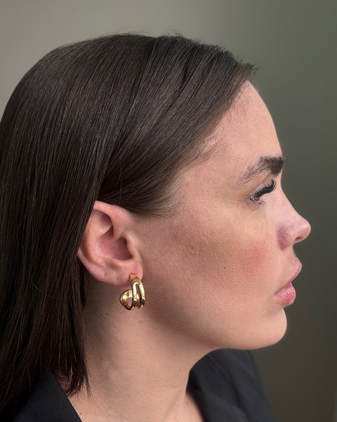 BRI01 - BRINCO ARGOLA MUSA GOLD ZAMAC- LINHA PREMIUM - comprar online