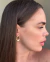 BRI914 - BRINCO GOTA CLIQUE VASADO - FOLHEADO A OURO 18k - comprar online