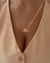 CO145 - COLAR VENEZIANA MINI OLHO GREGO ZIRCONIA - FOLHEADO A OURO 18k - comprar online