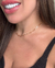 COL983 - CHOKER TIFFANY ROSA - FOLHEADO A OURO 18k - comprar online