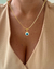 CO149 - CHOKER VENEZIANA OLHO GREGO - FOLHEADO A OURO 18k - comprar online