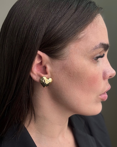 BRI28 - BRINCO CORAÇÃO MARTELADO - ZAMAC - LINHA PREMIUM - comprar online