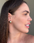 BRI910 - BRINCO BOLINHA ORGANIC - FOLHEADO A OURO 18k - comprar online