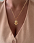 CO147 - COLAR VENEZIANA URSO TED DETALHES ROSA ZIRCONIA - FOLHEADO A OURO 18k - comprar online