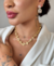 COL158 - COLAR DETALHES LV INSPIRED ZIRCÔNIA - ZAMAC - LINHA PREMIUM na internet