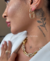 BRI476 - BRINCO INSPIRAÇÃO ZIRCÔNIA- FOLHEADO A OURO 18k - comprar online