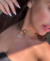 COL350 - CONJUNTO COLAR + BRINCO INSPIRED ZIRCONIA - FOLHEADO A OURO 18k - comprar online