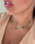 AC011 - COLAR INSPIRAÇÃO BORBOLETAS VERDE - AÇO INOXIDÁVEL- FOLHEANDO A OURO - comprar online