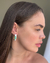 BRI84 - BRINCO ARGOLA RESINA VERDE FOLHEADO A OURO 18k - comprar online