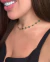 COL984 - CHOKER TIFFANY VERDE - FOLHEADO A OURO 18k - comprar online