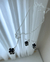 COL1215 - CONJUNTO GRAVATINHA VG CRISTAL PRETO - FOLHEADO A PRATA 925