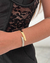 PUL327 - BRACELETE 2 PONTEIRAS MARTELADO - ZAMAC- LINHA PREMIUM