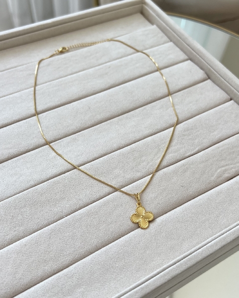 COL974 - COLAR VENEZIANA CLASSIC INSP VG DOURADO- FOLHEADO A OURO 18k