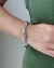 PUL009 - PULSEIRA INSPIRED TIFFANY GROSSO DETALHES ZIRCÔNIA- FOLHEADO A PRATA 925 - Destak Acessórios