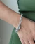 PUL009 - PULSEIRA INSPIRED TIFFANY GROSSO DETALHES ZIRCÔNIA- FOLHEADO A PRATA 925 na internet