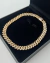 COL330 - COLAR ICE LUXO GROSSO ZIRCÔNIA FECHO GAVETA- 40cm DOURADO - SEMI JOIA - ZAMAC - LINHA PREMIUM - Destak Acessórios